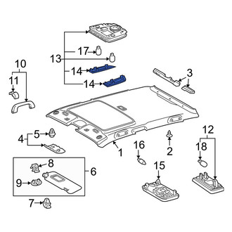 Toyota OE - Right Map Light Lens