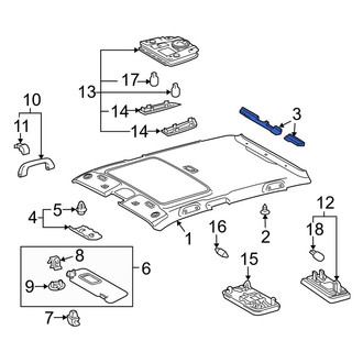 Toyota OE - Left Roof Insulator