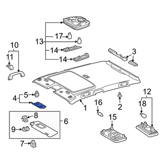 Toyota OE - Front Roof Opening Trim