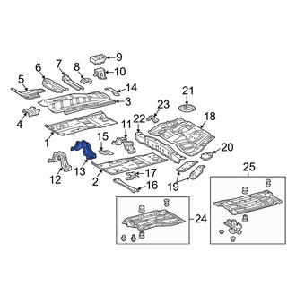 Toyota OE - Floor Pan Reinforcement