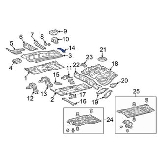 Toyota OE - Parking Brake Handle Assembly Bracket