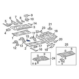 Toyota OE - Front Parking Brake Handle Assembly Bracket