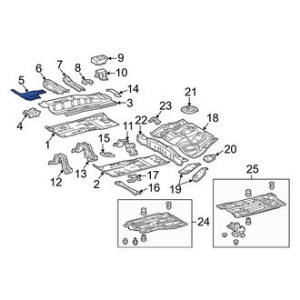 Toyota OE - Front Right Floor Pan Reinforcement