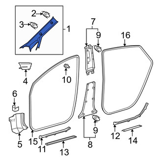 Toyota OE - Left Body A-Pillar Trim Panel