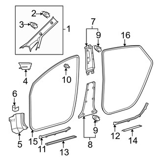 Toyota OE - Pillars, Rocker & Floor - Interior Trim