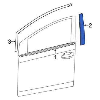 Toyota OE - Front Left Door Reveal Molding