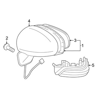 Toyota OE - Front Door - Outside Mirrors