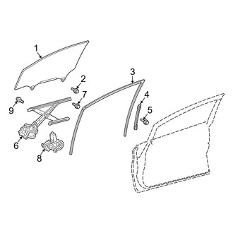 Toyota OE - Front Door - Glass & Hardware