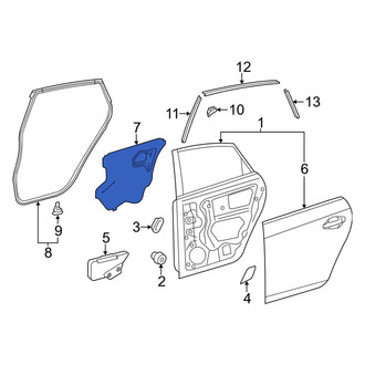 Toyota OE - Rear Left Door Water Deflector