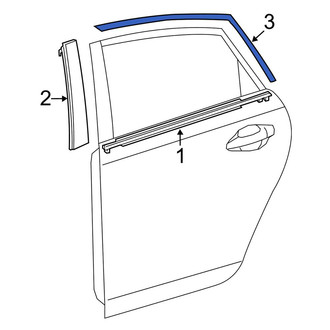 Toyota OE - Rear Left Black Out Tape