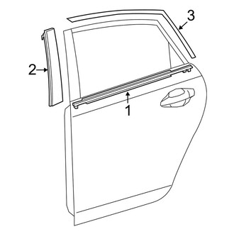 Toyota OE - Rear Door - Exterior Trim