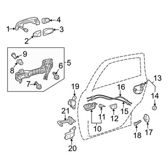 Toyota OE - Rear Door - Lock & Hardware
