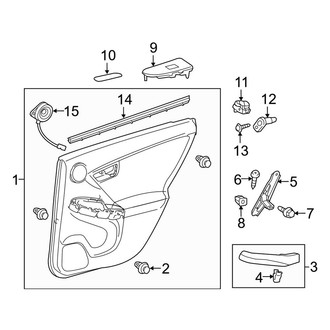 Toyota OE - Rear Door - Interior Trim