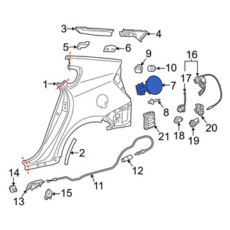 Toyota OE - Rear Fuel Filler Door
