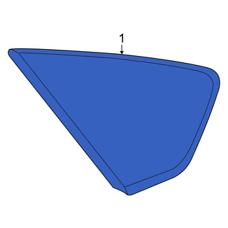 Toyota OE - Rear Left Quarter Glass