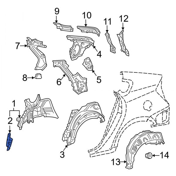 Wheel Housing Bracket