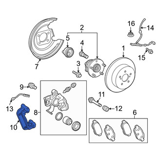 Toyota OE - Rear Disc Brake Caliper Bracket