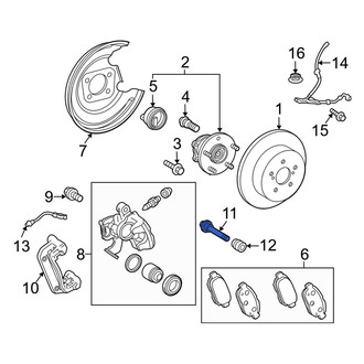 Toyota OE - Rear Disc Brake Caliper Pin