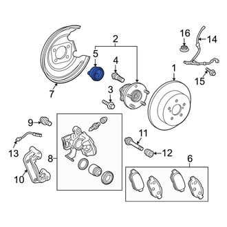 Toyota OE - Front Left ABS Wheel Speed Sensor