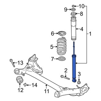 Toyota OE - Rear Suspension Shock Absorber