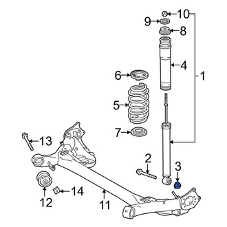 Toyota OE - Rear Suspension Shock Absorber