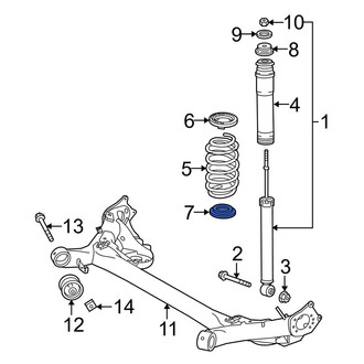 Toyota OE - Rear Lower Coil Spring Insulator