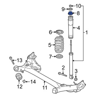 Toyota OE - Suspension Shock Absorber Mount Insulator