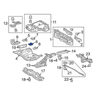 Toyota OE - Rear Floor Pan Bracket