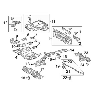 Toyota OE - Rear Body & Floor - Floor & Rails