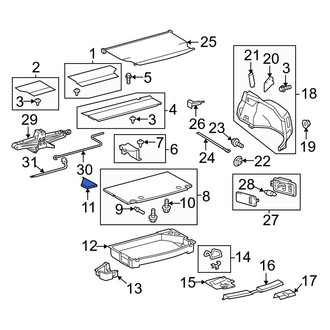 Toyota OE - Rear Left Trunk Floor Access Cover