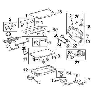 Toyota OE - Rear Body & Floor - Interior Trim (Base)