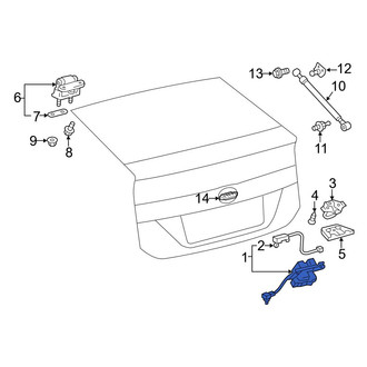 Toyota OE - Rear Deck Lid Latch