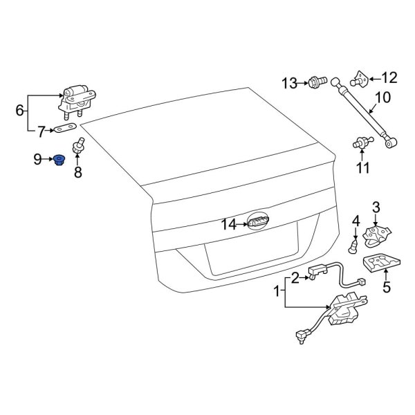 Liftgate Hinge Nut