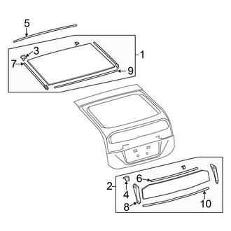 Toyota OE - Lift Gate - Glass