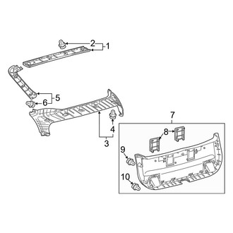 Toyota OE - Lift Gate - Interior Trim