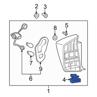 Toyota OE - Right Tail Light Clip