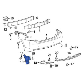 Toyota OE - Rear Left Bumper Splash Shield