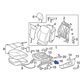 Toyota OE - Seat Track Cover