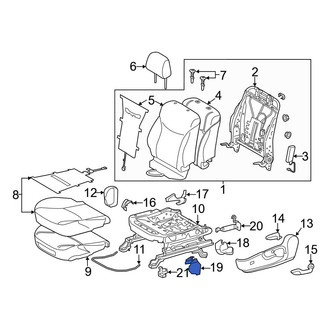 Toyota OE - Seat Track Cover