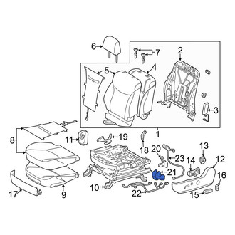 Toyota OE - Seat Track Cover