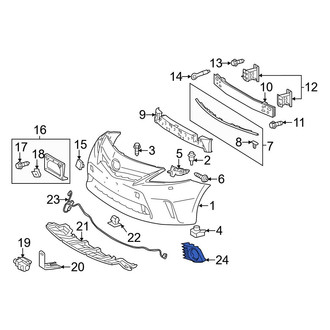 Toyota OE - Front Left Fog Light Trim