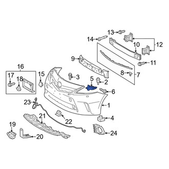Toyota OE - Front Left Bumper Cover Bracket