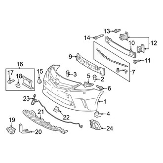 Toyota OE - Front Bumper & Grille - Bumper & Components