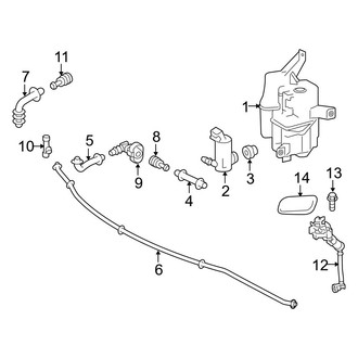 Toyota OE - Front Lamps - Washer Components