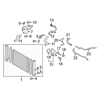 Toyota OE - Upper Radiator Coolant Hose