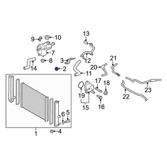 Toyota OE - Upper Radiator Insulator