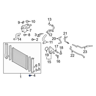 Toyota OE - Lower Radiator Insulator