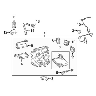 Toyota OE - Air Conditioner & Heater - Evaporator & Heater Components