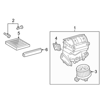 Toyota OE - Air Conditioner & Heater - Blower Motor & Fan