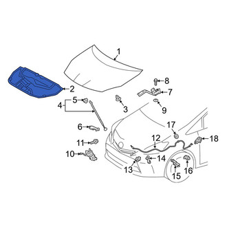 Toyota OE - Hood Insulation Pad